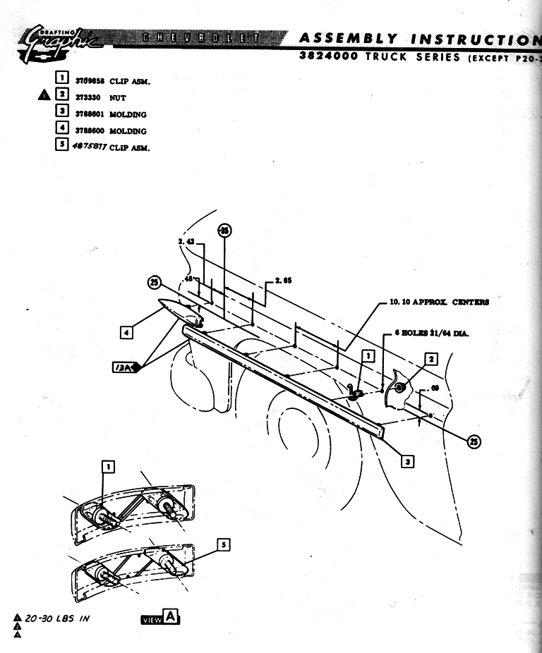 Idea Page: Trim Drawing for '60-'66 Chevy Pickup Trucks